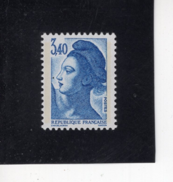 FRANCE(������)-#1888-3.40fr-LIBERTY, AFTER DELACROIX(������ ����)-1986.8.1��