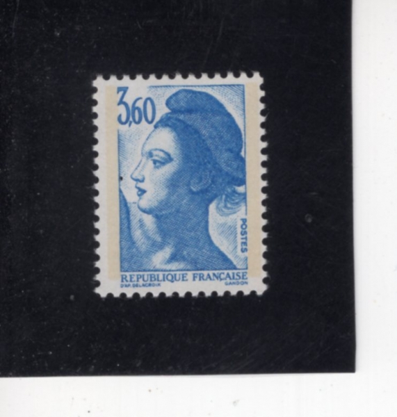 FRANCE(������)-#1889-3.60fr-LIBERTY, AFTER DELACROIX(������ ����)-1987.8.1��