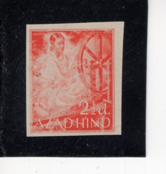 AZAD HIND(���ڵ� ����)-#NO-2 1/2a-����(CHARKHA)-1943��