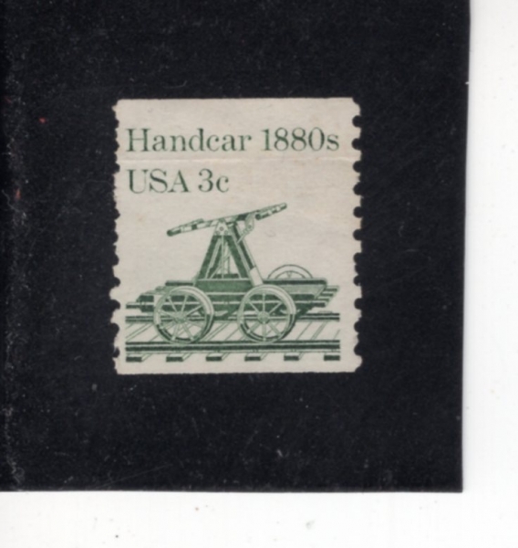UNITED STATES(�̱�)-#1898-3c-HANDCAR, 1880s(�ڵ�ī)-1983��