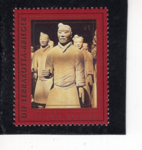 UNITED NATIONS,OFFICES IN VIENNA, AUSTRIA(����Ʈ���� �����繫��)-#232c-$1-TERRACOTTA WARRIORS OF XIAN(�þ��� �׶���Ÿ ����)-1997.11.19��