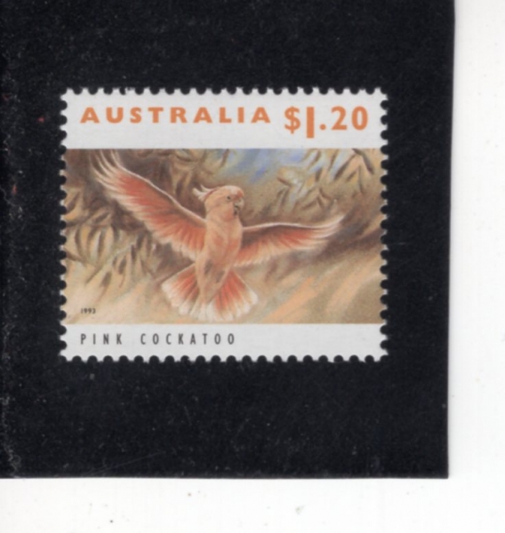 AUSTRALIA(����Ʈ���ϸ���)-#1286-$1.20-PINK COCKATOO(��ȫ �޹���)-1993.8.12��
