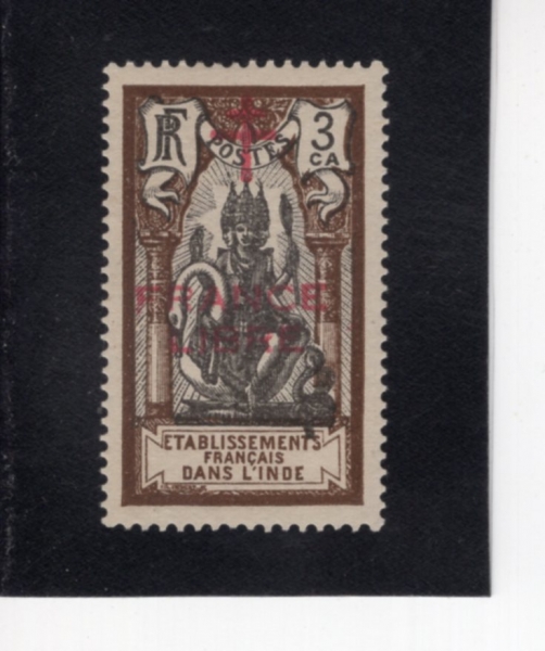 FRENCH INDIA(�������� �ε�)-#158-3ca-BRAHMA(����帶)-1942��