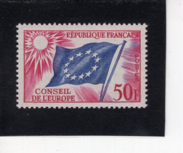 FRANCE(������)-#1O6-50fr-COUNCIL OF EUROPE(���� ����ȸ ���� �� ��¡)-1959��