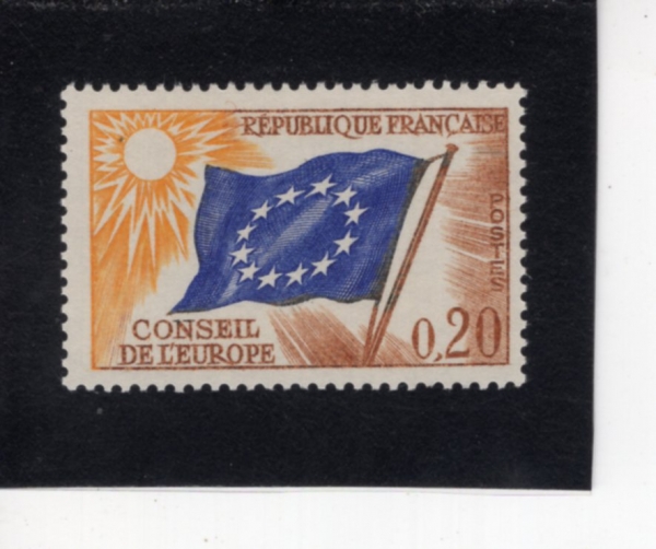 FRANCE(������)-#1O7-20c-COUNCIL OF EUROPE(���� ����ȸ ���� �� ��¡)-1963.1.3��
