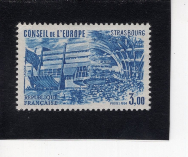 FRANCE(������)-#1O36-3fr-NEW COUNCIL HEADQUARTERS, STRASBOURG(�� ��ȸ ����, ��Ʈ�󽺺θ�)-1984.11.5��