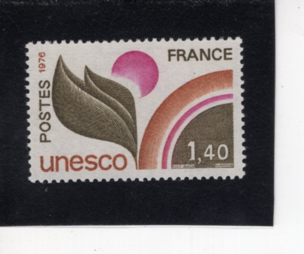 FRANCE(������)-#2O19-1.40fr-UNESCO(���� �������й�ȭ�ⱸ)-1976.10.23��