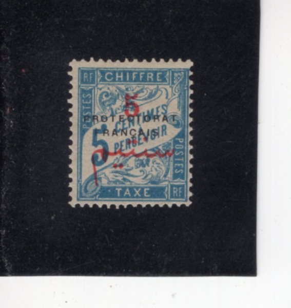 FRENCH MOROCCO(������)-#J10-5c on 5c-French Morocco Postage Due(������� ���� ��ǥ)-1911��