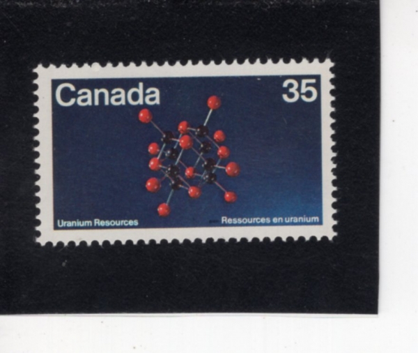 CANADA(ĳ����)-#865-35c-URANINITE MOLECULAR STRUCTURE(����Ÿ��Ʈ)-1980.9.3��