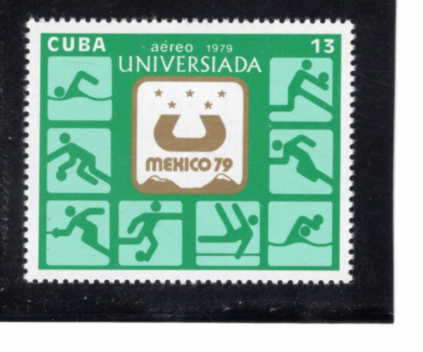 CUBA(����)-#C319-13c-10TH WORLD UNVERSIADE GAMES, MEXICO CITY(1979�� �߽��ڽ�Ƽ �ϰ� ���Ϲ��þƵ�)-1979.9.1��