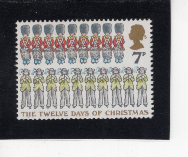 GREAT BRITAIN(����)-#823-7p-9 DRUMMERS DRUMMING, 10 PIPERS PIPING(9���� �巯�� �巳, 10���� ������ ������)-1977.11.23��