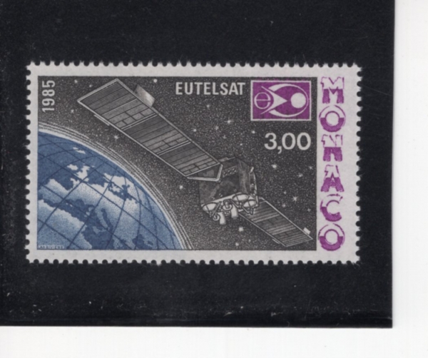 MONACO(����)-#1495-3fr-EUTELSAT ORBITING EARTH(���ڻ�)-1985.11.7��
