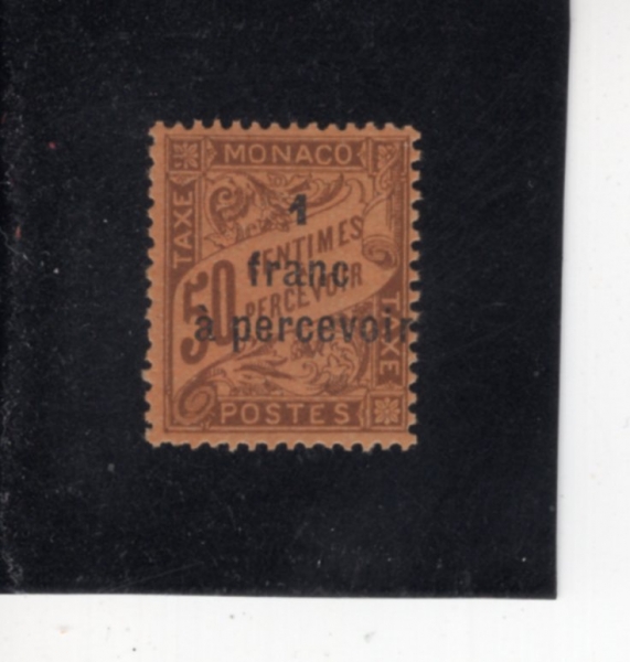 MONACO(����)-#J27-3fr-POSTAGE DUE STAMPS(���� ��� �̳�)-1925��