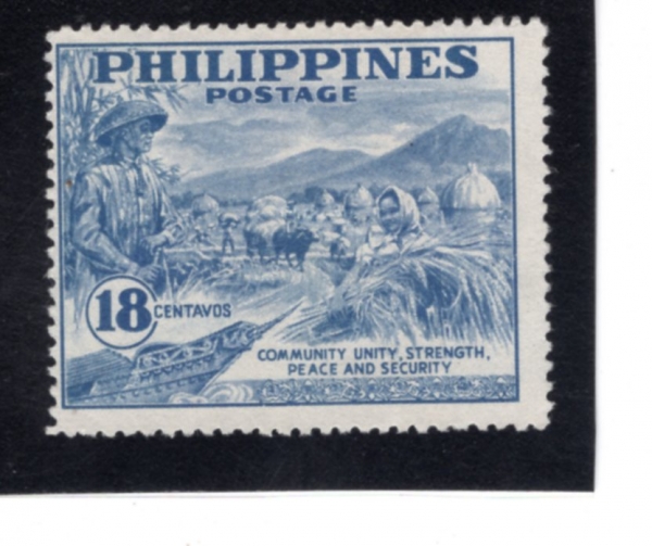 PHILIPPINES(�ʸ���)-#556-18c-HEADMAN OF BARANGAY INSPECTING HARVEST(��Ȯ���� �����ϴ� �ٶ����� ����)-1951.3.31��