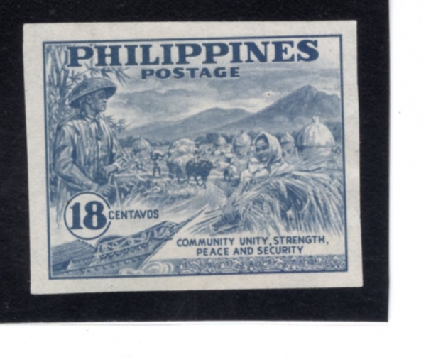 PHILIPPINES(�ʸ���)-#556a-18c-HEADMAN OF BARANGAY INSPECTING HARVEST(��Ȯ���� �����ϴ� �ٶ����� ����)-1951.3.31��