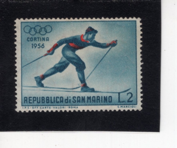 SAN MARINO(�긶����)-#365-2 I-7TH WINTER OLYMPIC GAMES.CORTINA D\