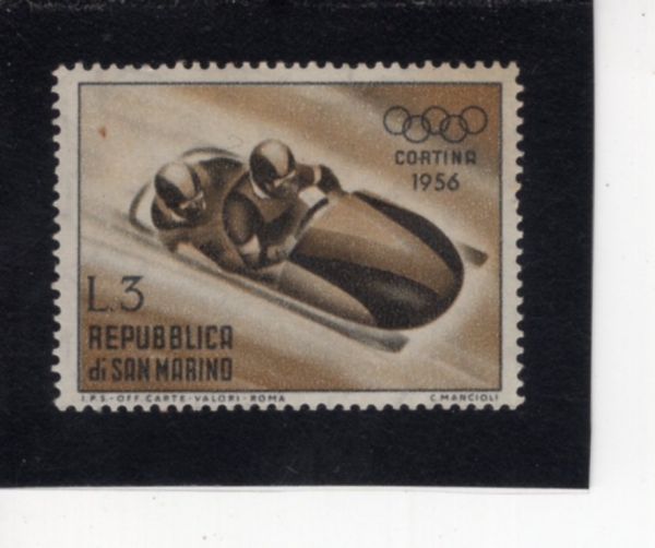 SAN MARINO(�긶����)-#366-3 I-7TH WINTER OLYMPIC GAMES.CORTINA D\