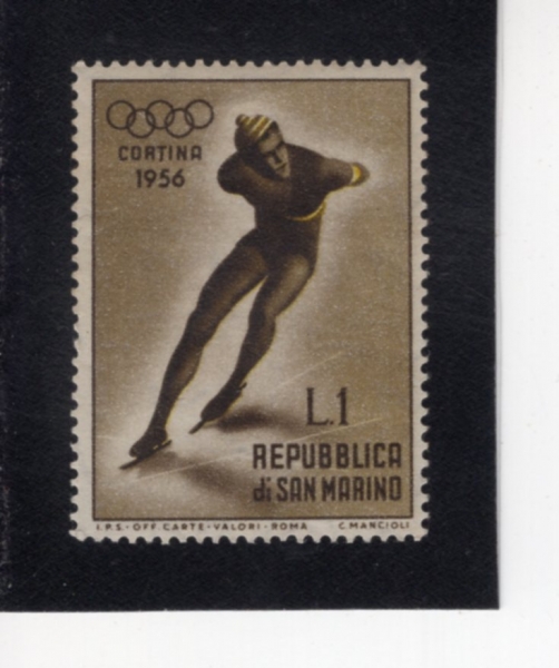 SAN MARINO(�긶����)-#364-1 I-7TH WINTER OLYMPIC GAMES.CORTINA D\