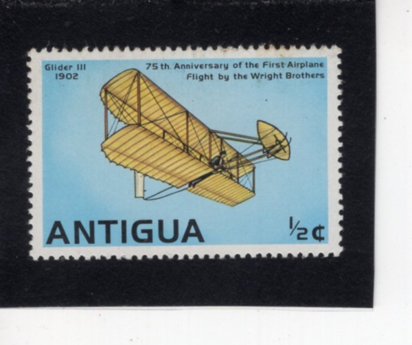 ANTIGUA(��Ƽ����)-#495-1/2c-WRIGHT GILDER III, 1902(1902���� ����Ʈ �۶��̴�)-1978.3.28��