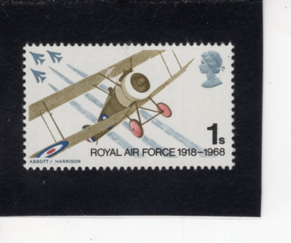 GREAT BRITAIN(����)-#566-1sh-SOPWITH CAMEL 1914-1918 FLIGHTER PLANE AND FORMATION OF LIGHTING JETS(�������� ī�� 1914 1918 �ö���Ʈ �÷���, ����Ʈ ��Ʈ ����)-1968.5.29��