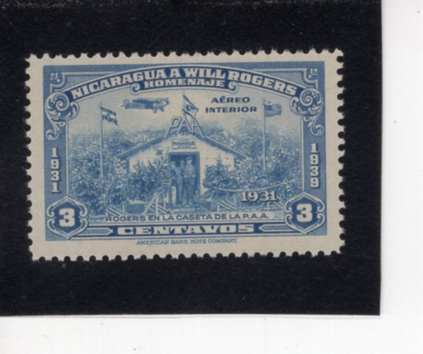 NICARAGUA(��ī���)-#C238-3c-WILL ROGER\