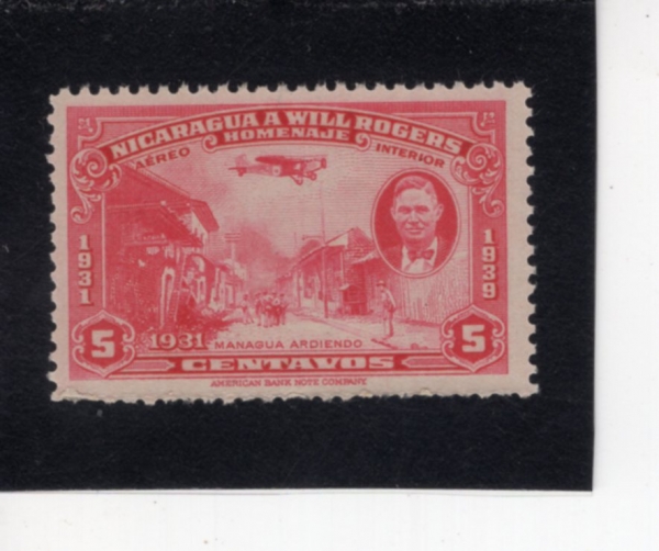 NICARAGUA(��ī���)-#C240-5c-WILL ROGER\