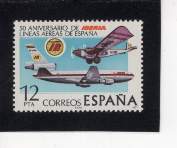 SPAIN(������)-#2075-12p-OLD AND NEW IBERIA PLANES(��.�� �̺����� �����)-1977.11.3��
