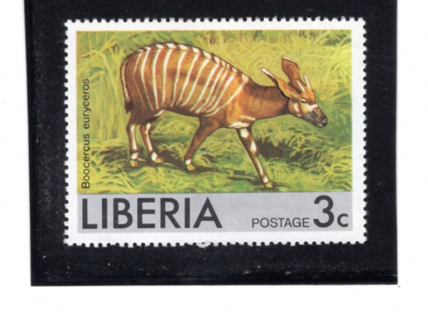 LIBERIA(���̺�����)-#764-3c-ZEBRA ANTELOPE(��踻 ����Ŀ)-1976.9.1��