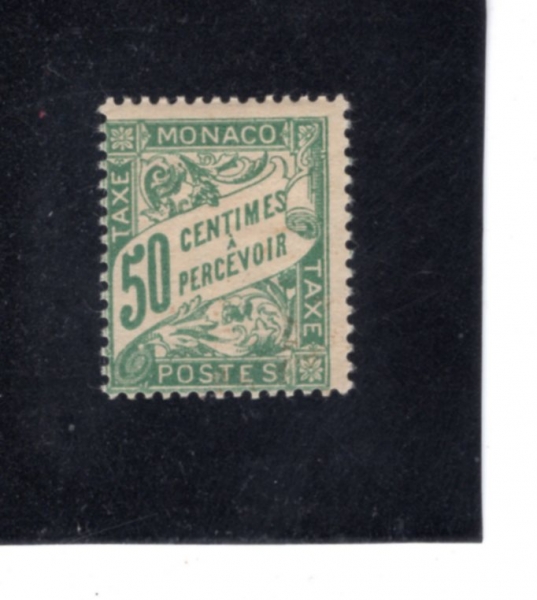 MONACO(����)-#J9-50c-POSTAGE DUE STAMPS(���� ��� �̳�)-1905��