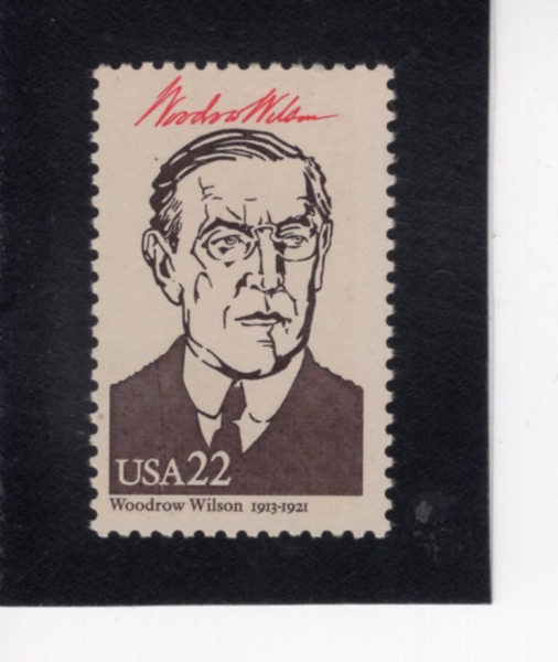 UNITED STATES(�̱�)-#2218i-22c-WOODROW WILSON(���� ����)-1986.5.22��