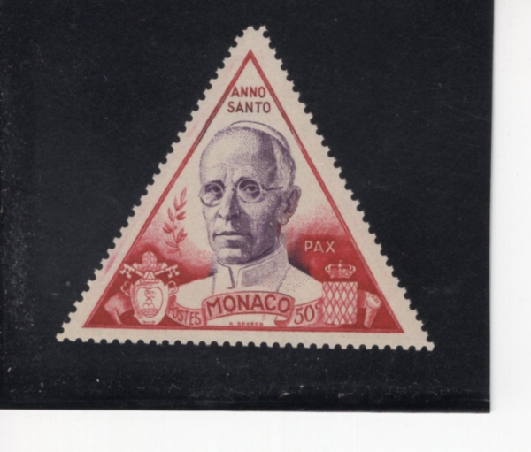 MONACO(����)-#263-50c-POPE PIUS XII(��Ȳ ��� 12��)-1951.6.4��