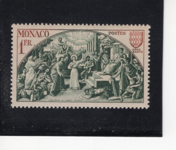 MONACO(����)-#264-1fr-JUDGMENT OF ST. DEVOTE(�� ����Ʈ�� ����)-1951.6.4��