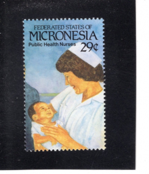 MICRONESIA(��ũ�γ׽þ�)-#150d-29c-PUBLIC HEALTH NURSES(���ߺ��� ��ȣ��)-1992.4.10��