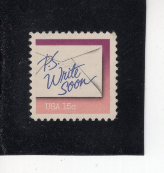 UNITED STATES(�̱�)-#1806-15c-P. S. WRITE SOON(�߽�, Ȯ���ϱ�)-1980.2.25��