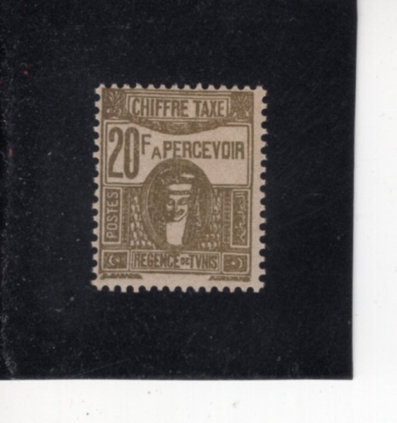 TUNISIA(Ƣ����)-#J31-20fr-DEESSE CARTHAGINOISE(ī��Ÿ���� ����)-1949��