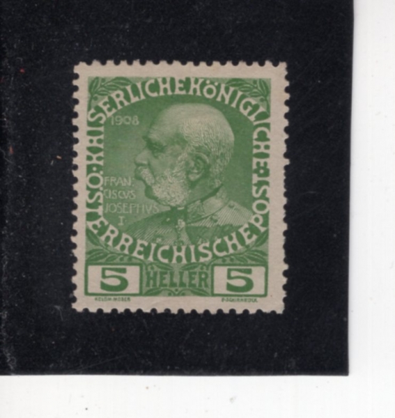 AUSTRIA(����Ʈ����)-#113-5h-FRANZ JOSEF(������ ������ 1��)-1908��