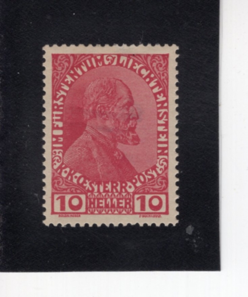 LIECHTENSTEIN(�����ٽ�Ÿ��)-#6-10h-PRINCE JOHANN II(���� 2��)-1917��