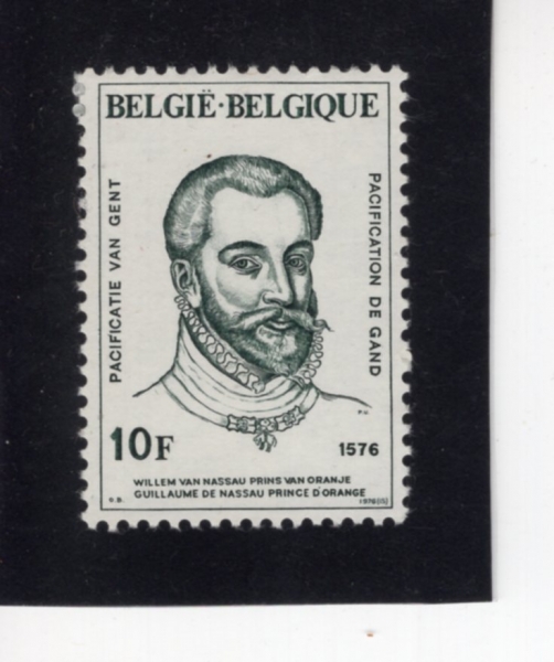 BELGIUM(���⿡)-#954-10fr-WILLIAM OF NASSAU, PRINCE OF ORANGE(������ �� ���Ϸ�Ʈ)-1976.9.11��