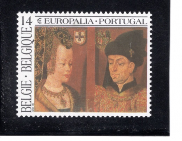 BELGIUM(���⿡)-#1402-14fr-PRINCESS ISABEL & PHILIP LE BON(�̻级 ����, �ʸ� �� ��)-1991.5.27��