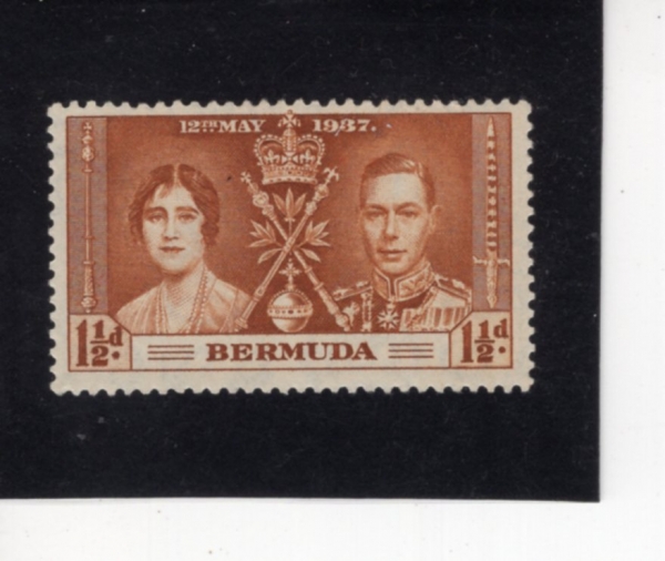 BERMUDA(���´�)-#116-1 1/2p-CORONATION(���� 6�� ���հ� �����ں��� �պ� �����)-1937.5.14��