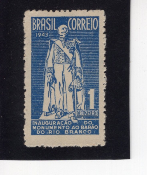 BRAZIL(�����)-#620-1cr-STATUE OF BARON OF RIO BRANCO(�������� ������ ����)-1944.5.13��