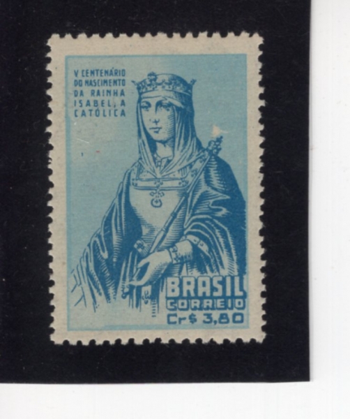 BRAZIL(�����)-#717-3.80cr-QUEEN ISABELLA(�̻级�� 1��)-1952.3.10��