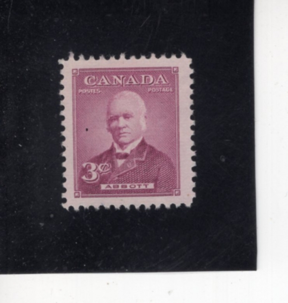CANADA(ĳ����)-#318-3c-SIR JOHN J. C. ABBOTT(�� �ֹ�)-1952.11.3��