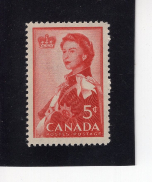 CANADA(ĳ����)-#386-5c-QUEEN ELIZABETH II(�����ں��� 2��)-1959.6.18��