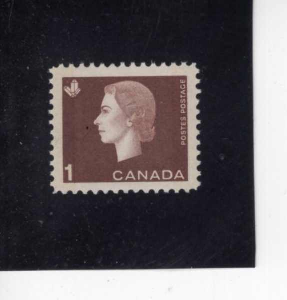 CANADA(ĳ����)-#401-1c-QUEEN ELIZABETH II AND WHEAT(�����ں��� 2��, ��)-1963.2.4��