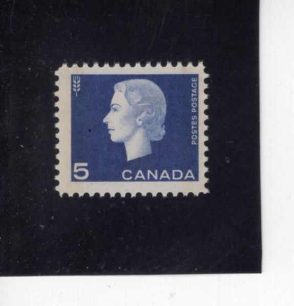 CANADA(ĳ����)-#405-5c-QUEEN ELIZABETH II AND WHEAT(�����ں��� 2��, ��)-1963.10.3��