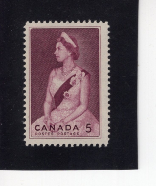 CANADA(ĳ����)-#433-5c-QUEEN ELIZABETH II(�����ں��� 2��)-1964.10.5��