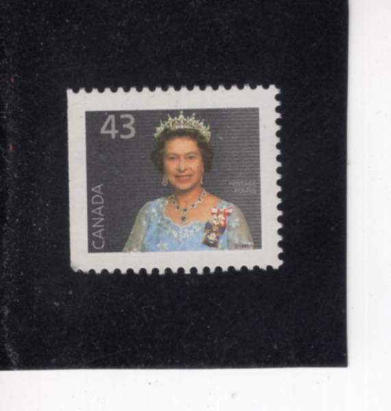 CANADA(ĳ����)-#1395-43c-QUEEN ELIZABETH II(�����ں��� 2��)-1992.12.30��