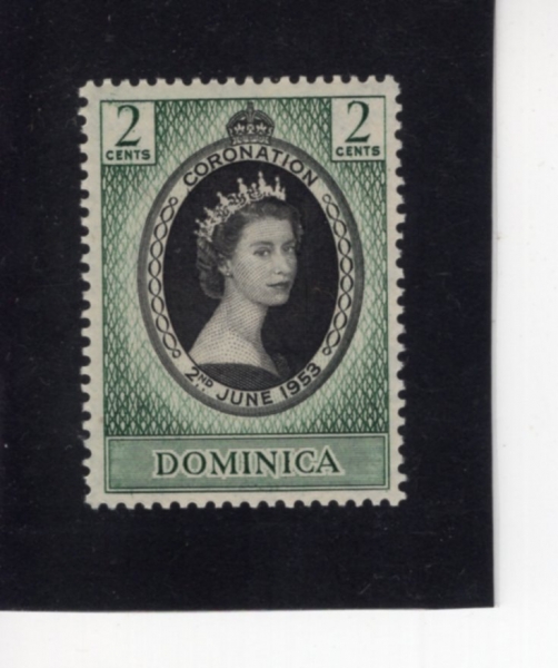 DOMINICA(���̴�ī)-#141-2c-QUEEN ELIZABETH II(�����ں��� 2��)-1953.6.2��