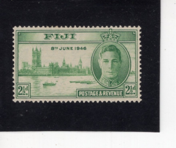 FIJI(����)-#137-2 1/2p-GEORGE VI AND PEACE(���� 6�� ����, ��ȭ)-1946.8.17��